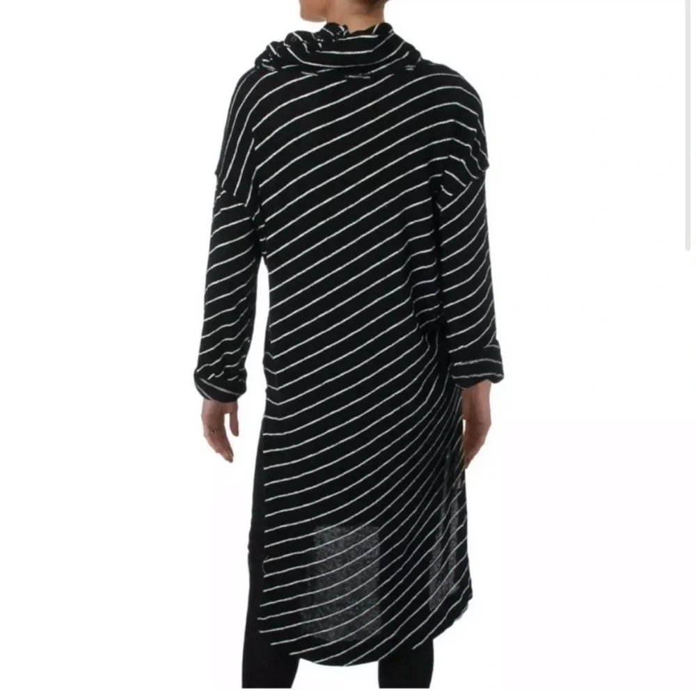 FREE PEOPLE Gotta Have It Indigo Oversized Navy & White Striped Tunic Size XS